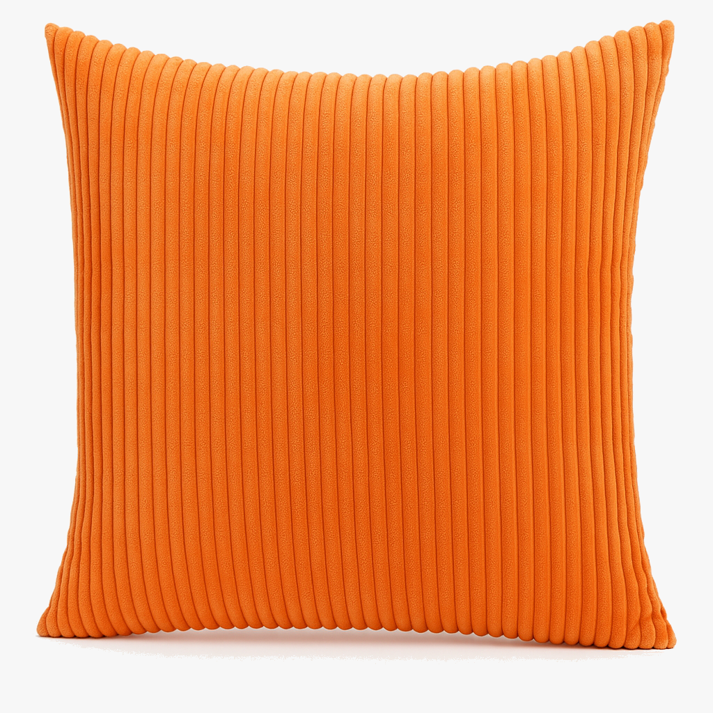 Stripe Design Corduroy Home Decorative Cushion Cover (Pack of 2) – Soft feel for Modern Spaces