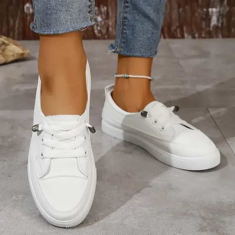Adalyn Women's White Sneakers – Lightweight Comfort for All-Day Walking 1