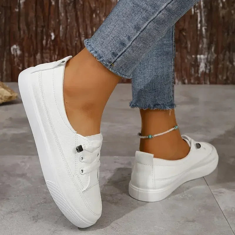 Adalyn Women's White Sneakers – Lightweight Comfort for All-Day Walking 4