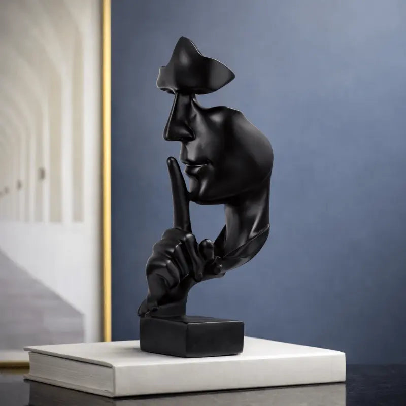 Aeris Modern Abstract Thinker Statue – Elegant Resin Sculpture for Calm Reflection 0