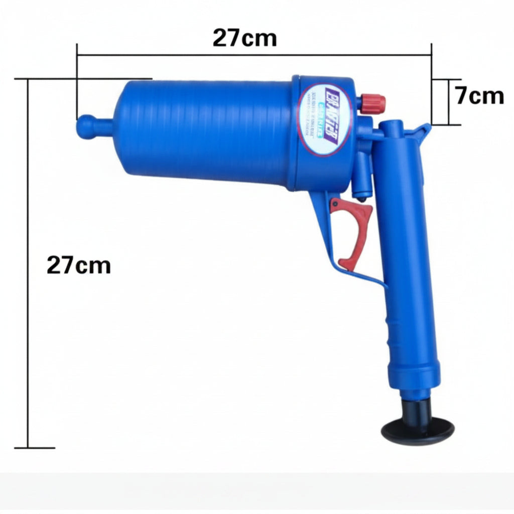 AeroClean Household Drain Blaster Gun – High-Pressure Air Drain Unblocker for Quick Clearing 3