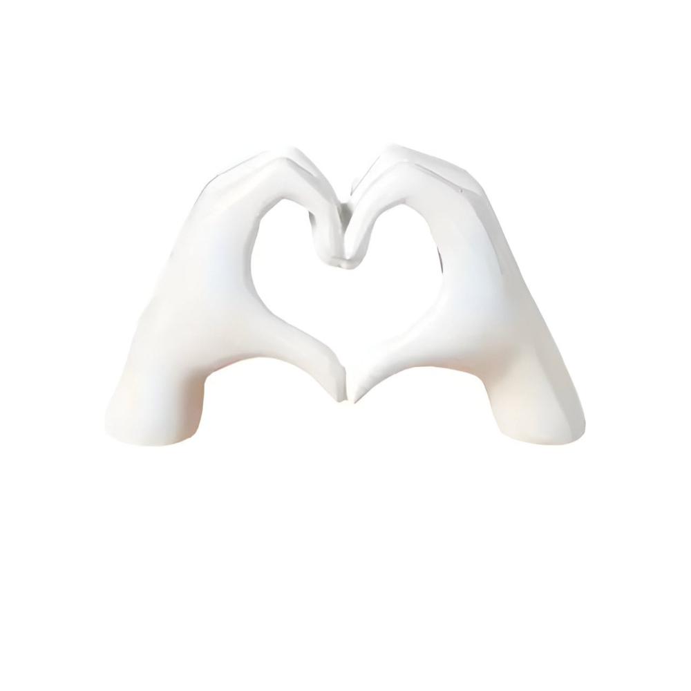 AffinityArt Decorative Love Hands Sculpture – Intricate Heart Gesture Elegant Wall Décor 0