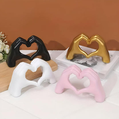 AffinityArt Decorative Love Hands Sculpture – Intricate Heart Gesture Elegant Wall Décor 3