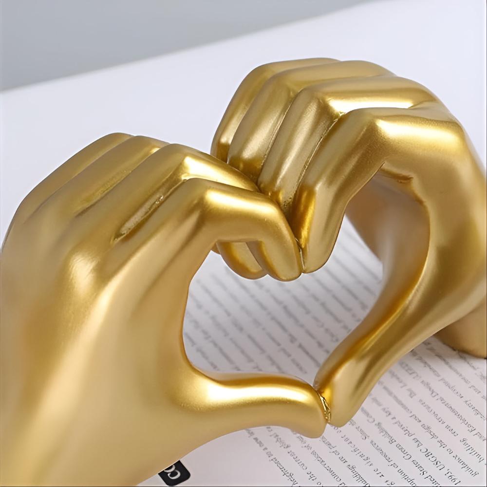 AffinityArt Decorative Love Hands Sculpture – Intricate Heart Gesture Elegant Wall Décor 4