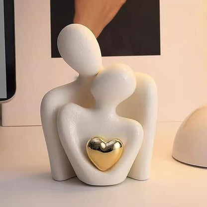 Alera Abstract Lovers Figurine Resin Sculpture – Minimalist Design for Unity Decor 2