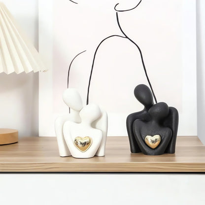 Alera Abstract Lovers Figurine Resin Sculpture – Minimalist Design for Unity Decor 4
