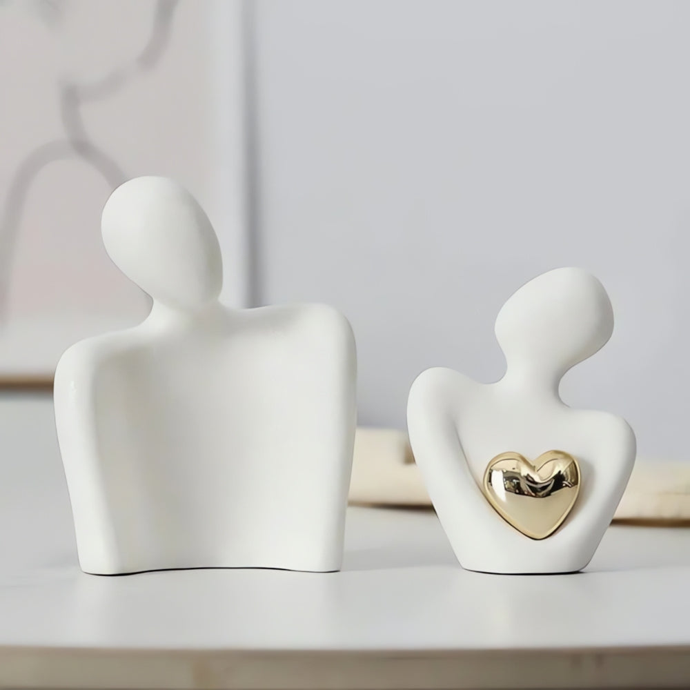 Alera Abstract Lovers Figurine Resin Sculpture – Minimalist Design for Unity Decor 6