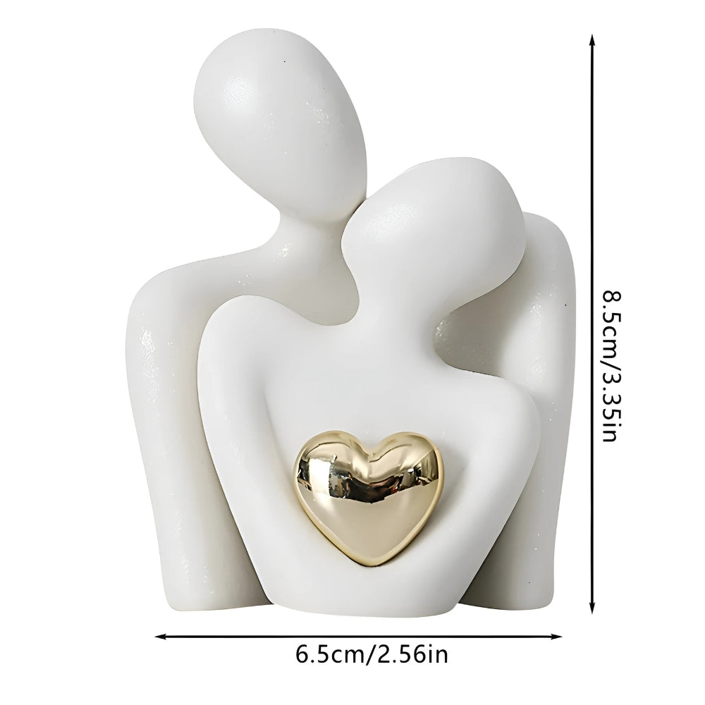 Alera Abstract Lovers Figurine Resin Sculpture – Minimalist Design for Unity Decor 7