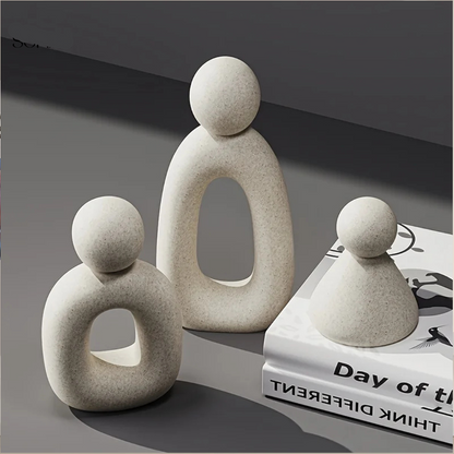 Alera Home Decor Abstract Family Sculpture – Durable Resin Wall Art for Living Room 2