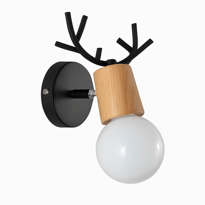 Arden Deer Wall Sconce – Wooden LED Light for Cozy Ambiance 7