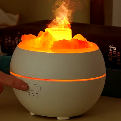 AromaLux Rechargeable Aroma Diffuser – 3-in-1 Salt Lamp for Calming Ambiance 1