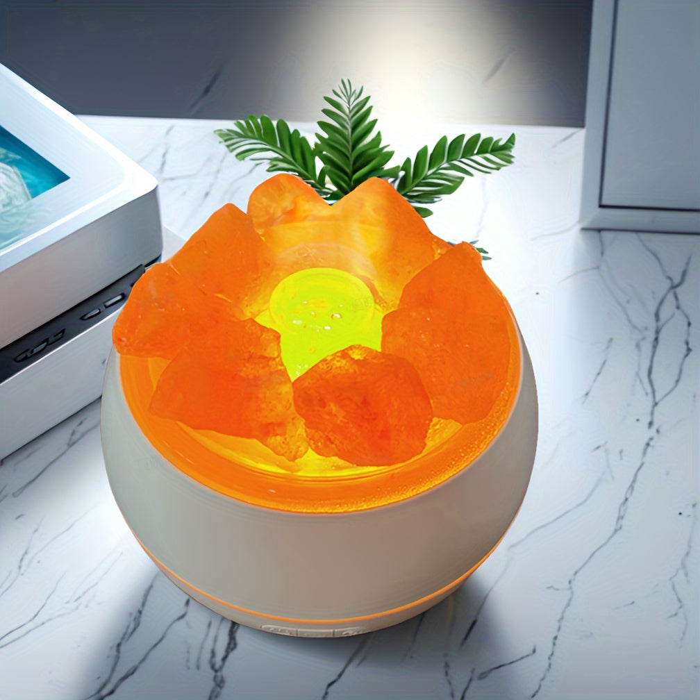 AromaLux Rechargeable Aroma Diffuser – 3-in-1 Salt Lamp for Calming Ambiance 3