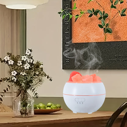 AromaLux Rechargeable Aroma Diffuser – 3-in-1 Salt Lamp for Calming Ambiance 4