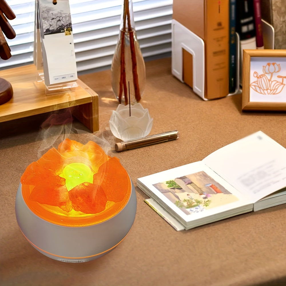 AromaLux Rechargeable Aroma Diffuser – 3-in-1 Salt Lamp for Calming Ambiance 5
