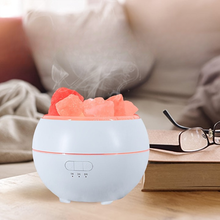 AromaLux Rechargeable Aroma Diffuser – 3-in-1 Salt Lamp for Calming Ambiance 6