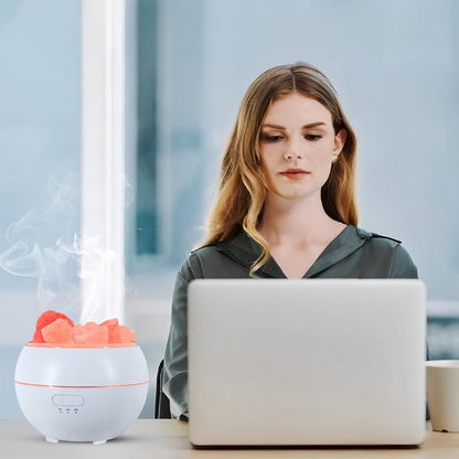 AromaLux Rechargeable Aroma Diffuser – 3-in-1 Salt Lamp for Calming Ambiance 7