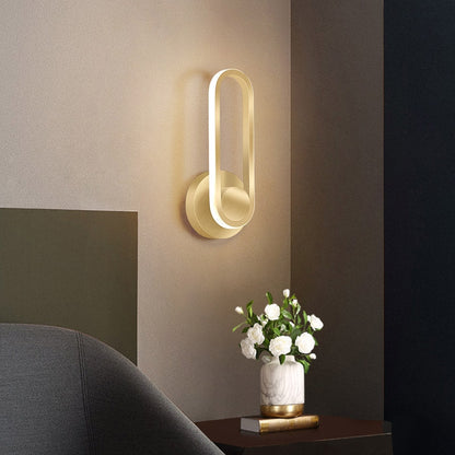 Avery Modern Gold Wall Sconce – Rotatable LED Design for Stylish Indoor Lighting 0