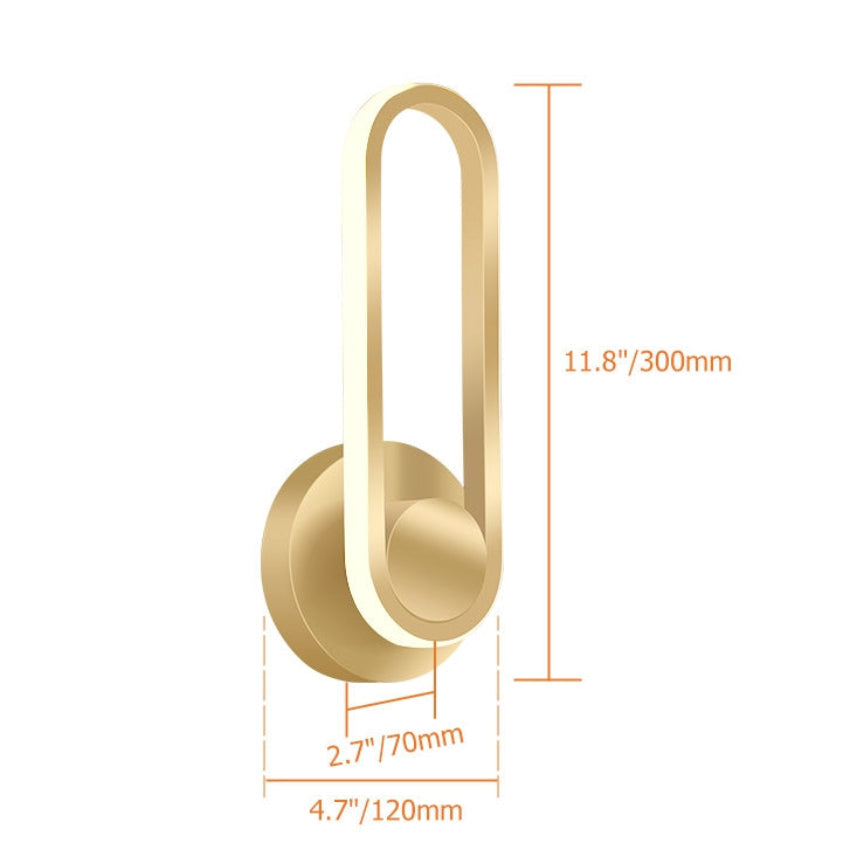Avery Modern Gold Wall Sconce – Rotatable LED Design for Stylish Indoor Lighting 1