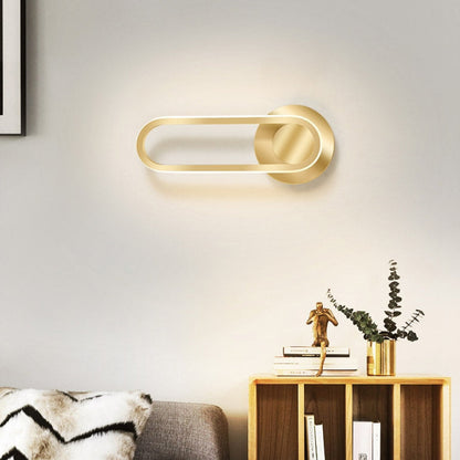 Avery Modern Gold Wall Sconce – Rotatable LED Design for Stylish Indoor Lighting 4