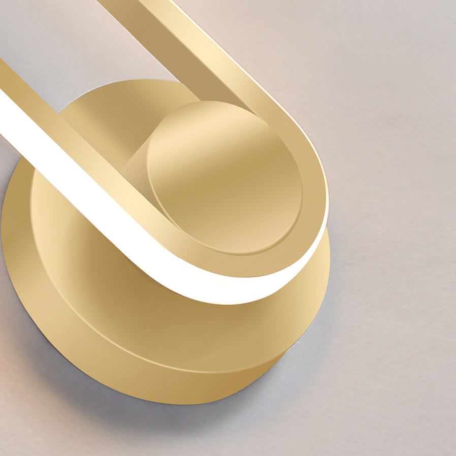 Avery Modern Gold Wall Sconce – Rotatable LED Design for Stylish Indoor Lighting 7