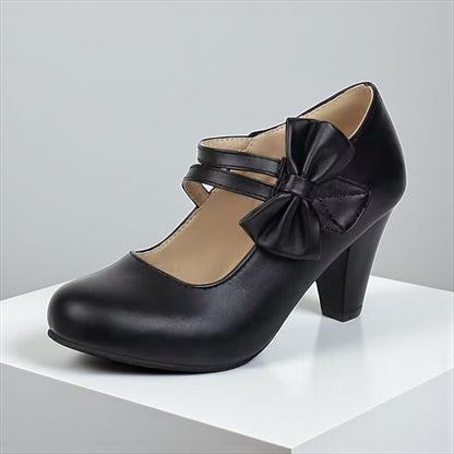Isabella Women's  Heels – Stylish Bow Design with All-Day Comfort