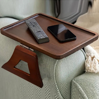 Breeze Adjustable Bamboo Clip-On Arm Tray Table – Eco-Friendly Space-Saving Convenience 1