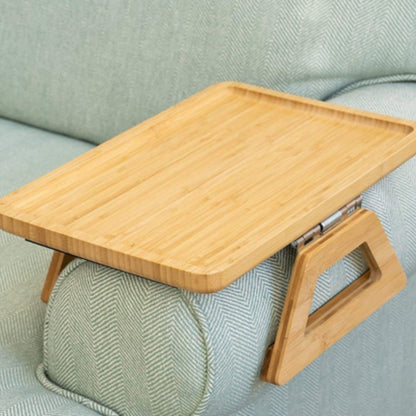 Breeze Adjustable Bamboo Clip-On Arm Tray Table – Eco-Friendly Space-Saving Convenience 2