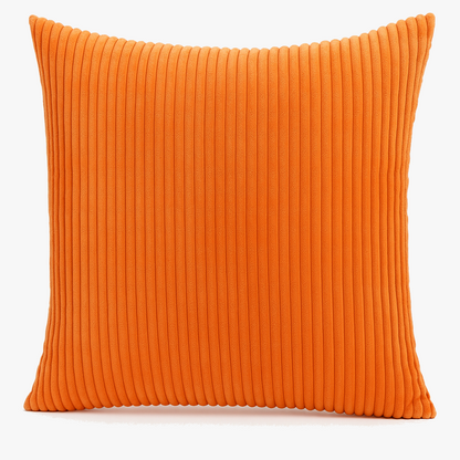 Stripe Design Corduroy Home Decorative Cushion Cover (Pack of 2) – Soft feel for Modern Spaces