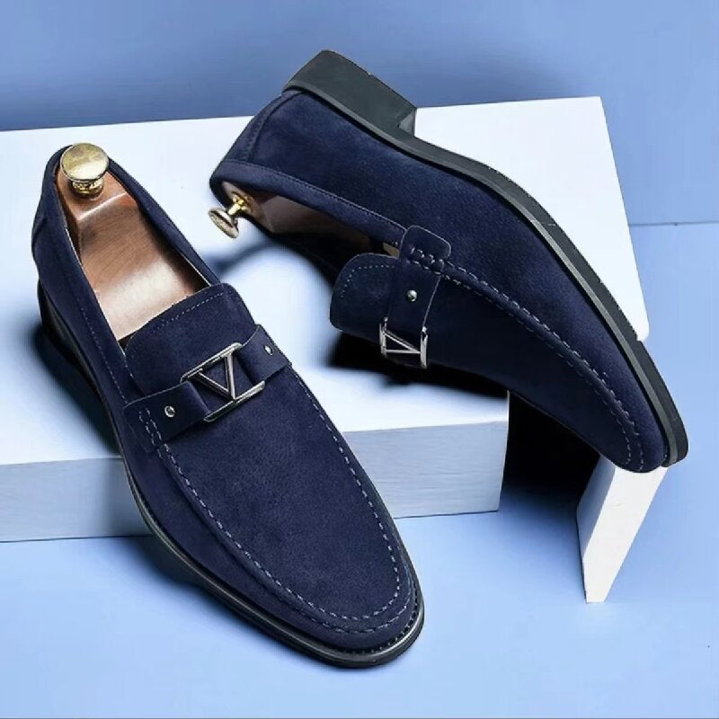 Bristol Men's Suede Loafers – Slip-On Comfort for Smart-Casual Wear 0