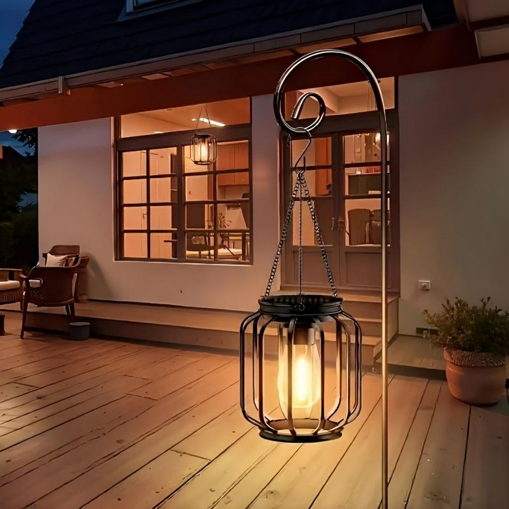 Caldra Outdoor Solar Lanterns 2-Pack – Weatherproof Hanging Garden Lights for Ambiance 2