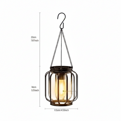 Caldra Outdoor Solar Lanterns 2-Pack – Weatherproof Hanging Garden Lights for Ambiance 4