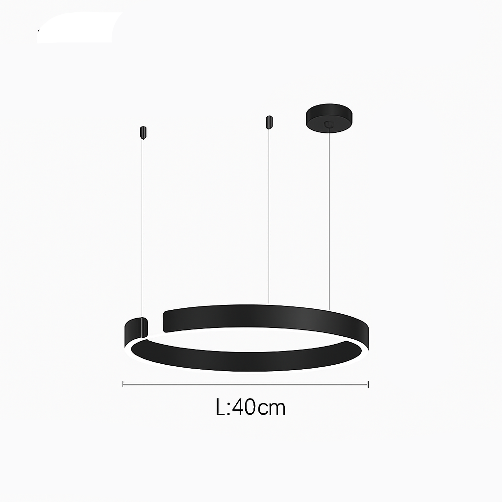 Celino Modern Black Pendant Light – Stylish LED Fixture for Elegant Home Decor