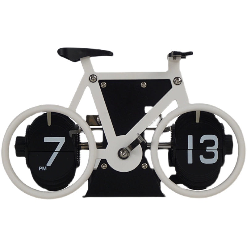 Chronix Men’s Black and White Bicycle Clock – Retro Artistic Home Decor 3