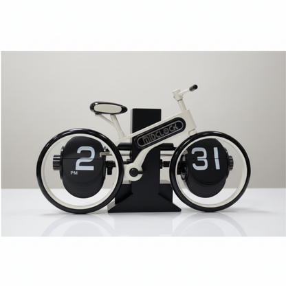 Chronix Men’s Black and White Bicycle Clock – Retro Artistic Home Decor 5