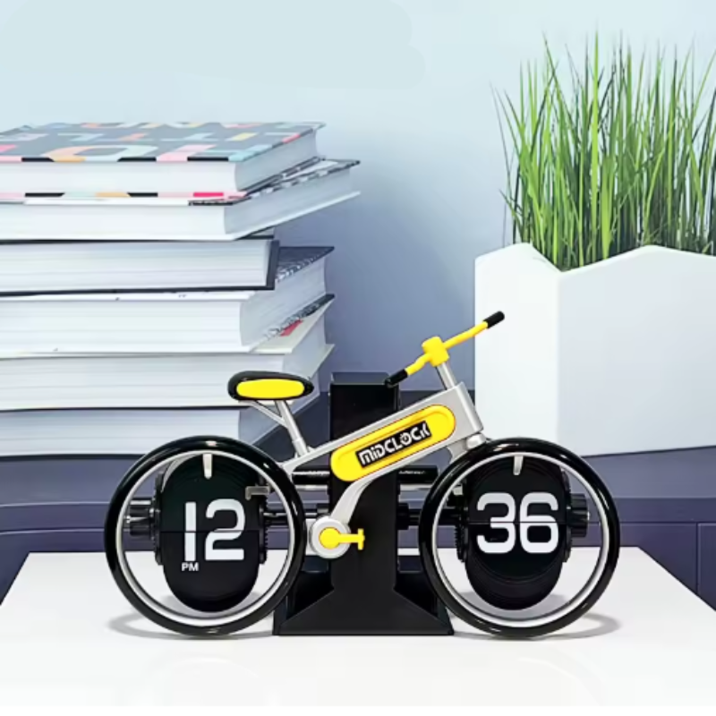 Chronix Men’s Black and White Bicycle Clock – Retro Artistic Home Decor 6
