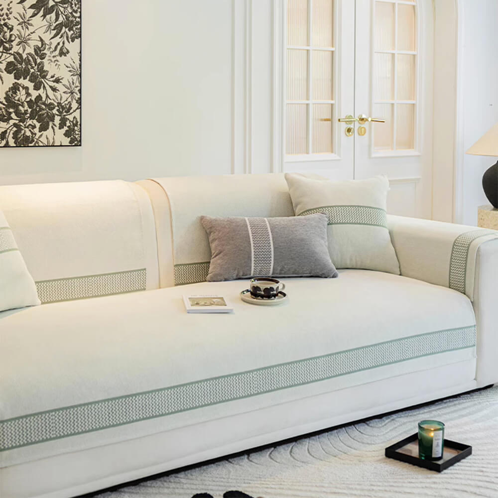 Covo Sofa Covers – Elegant Chenille Slipcover with Scratch Resistance