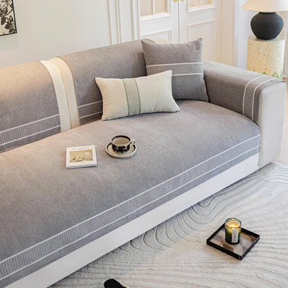 Covo Sofa Covers – Elegant Chenille Slipcover with Scratch Resistance