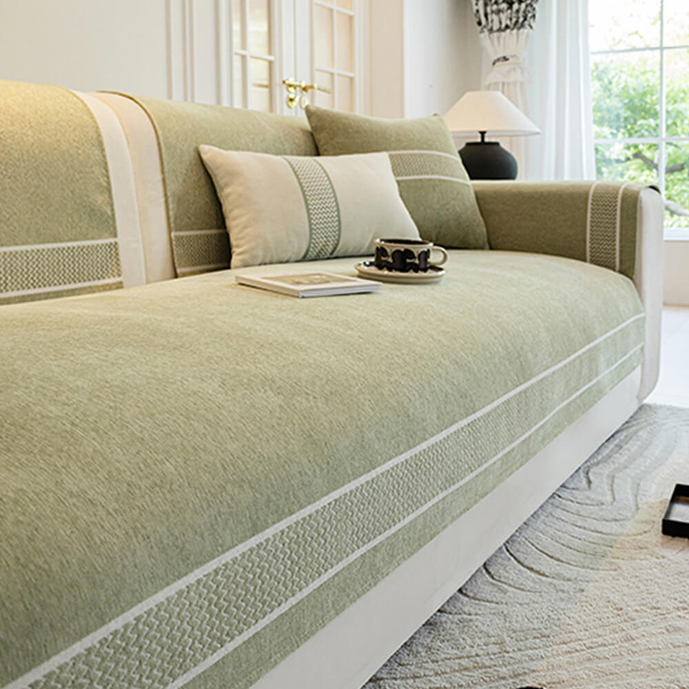 Covo Sofa Covers – Elegant Chenille Slipcover with Scratch Resistance