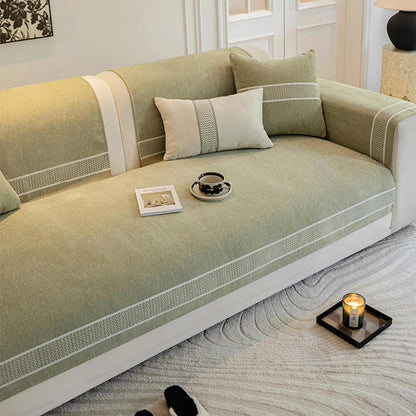 Covo Sofa Covers – Elegant Chenille Slipcover with Scratch Resistance