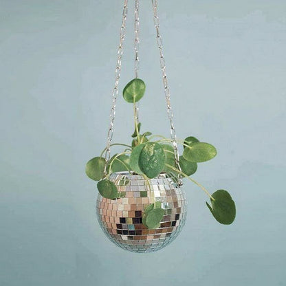 Dazzlo Indoor Hanging Planter – Mirrored Design for Stylish Space Efficiency 4