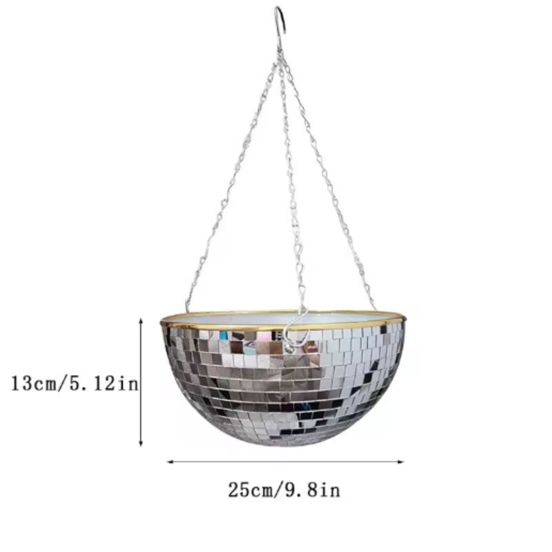 Dazzlo Indoor Hanging Planter – Mirrored Design for Stylish Space Efficiency 9