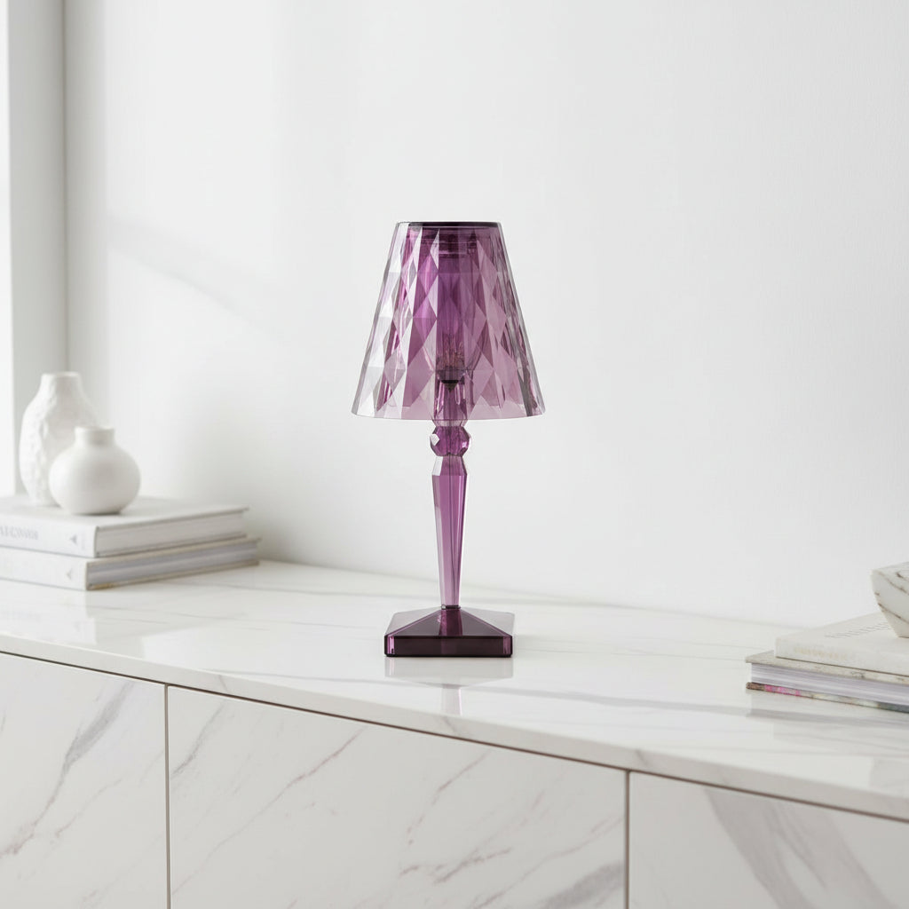 Dazzora Acrylic Table Lamp Modern Cordless Design – Elegant LED Lighting for Interiors 1