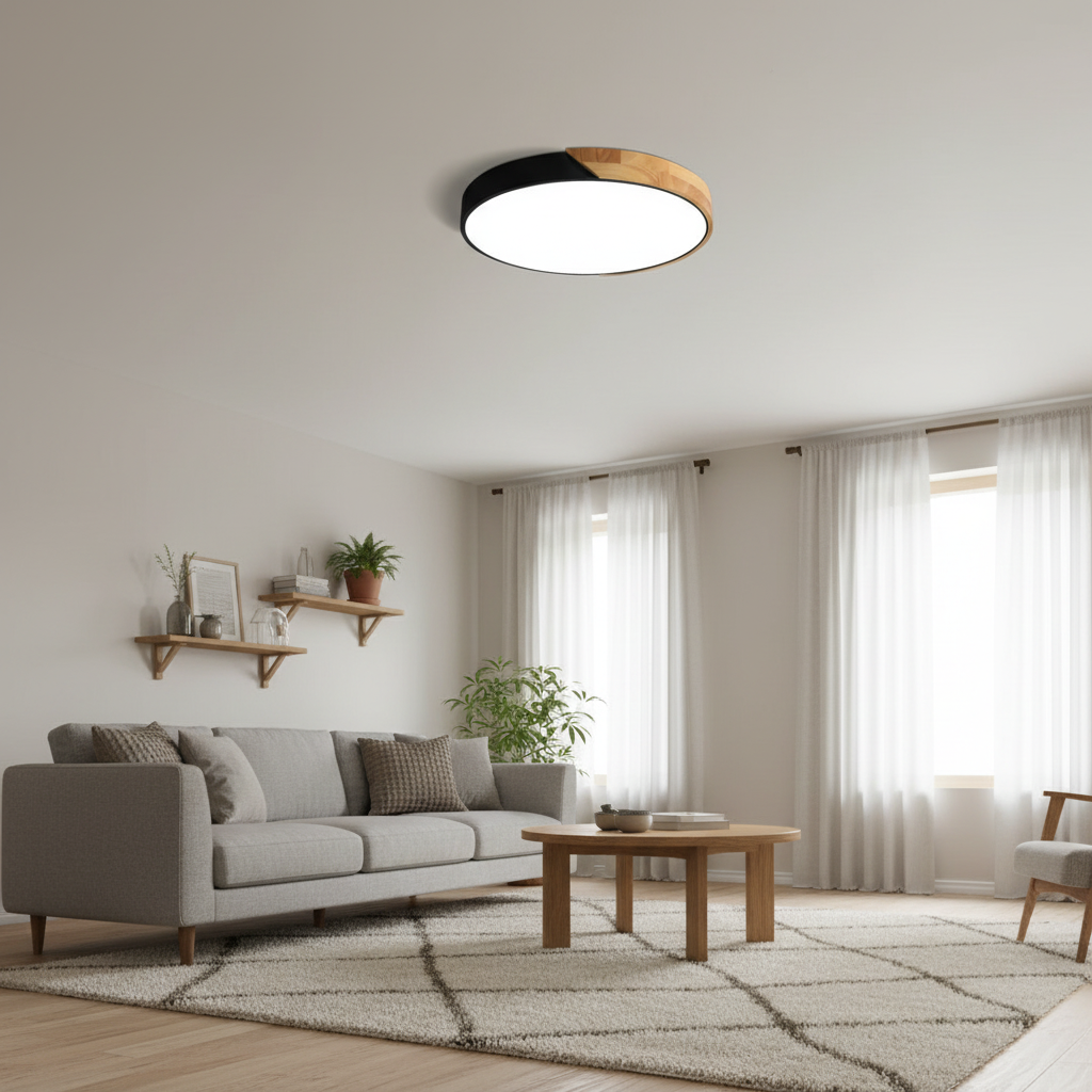 Delos Ceiling Light Fixture – Scandinavian LED Design for Cozy Interiors