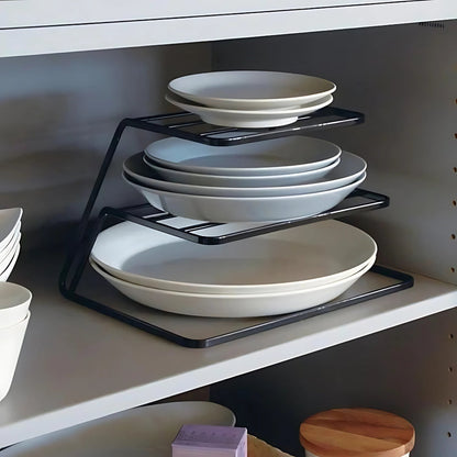 DuoTier Kitchen Stainless Steel Dish Rack – Two-Tier Design for Space-Saving Organization 1