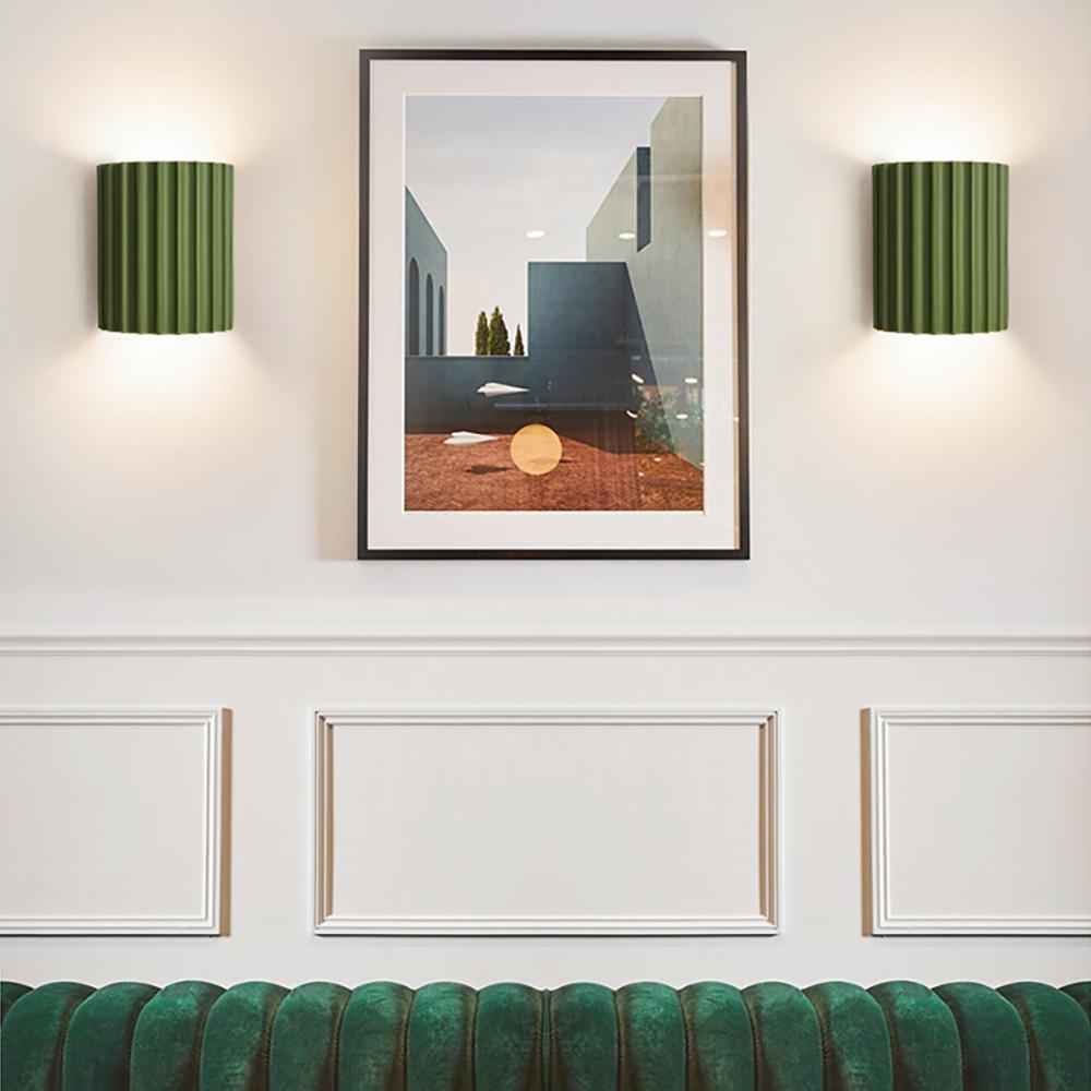 Fabulous Green Wall Sconce – Modern 2-Light Resin Design for Indoor Spaces 1