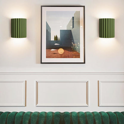 Fabulous Green Wall Sconce – Modern 2-Light Resin Design for Indoor Spaces 1
