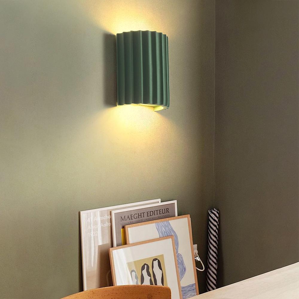 Fabulous Green Wall Sconce – Modern 2-Light Resin Design for Indoor Spaces 2