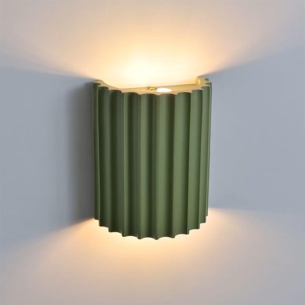 Fabulous Green Wall Sconce – Modern 2-Light Resin Design for Indoor Spaces 4