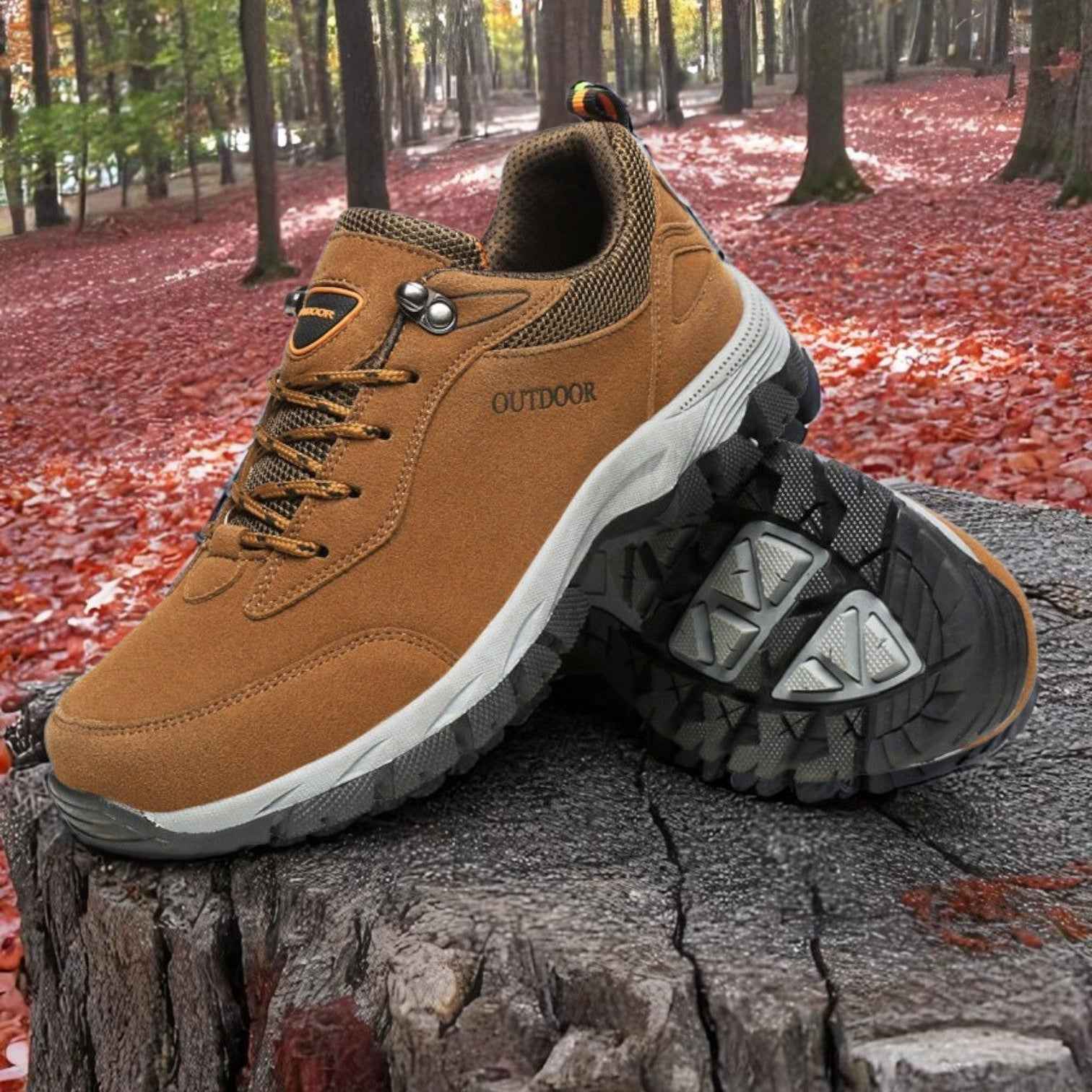 Fredde Women’s Ergonomic Hiking Shoes – Durable Leather with Wide Toe Box