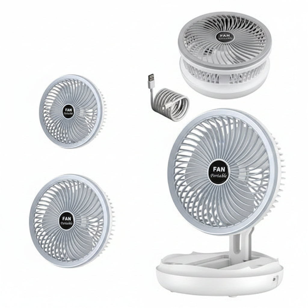 Flexta Versatile Adjustable Table Fan – Quiet 4-Speed Cooling for Desk Use 2